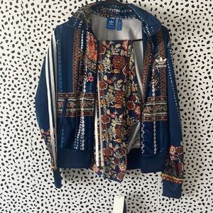 Adidas leggings and jacket.